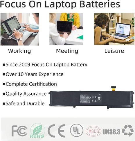 بطارية BETTY4 لجهاز Razer Blade مقاس 14 بوصة 2016 2017 .4 فولت 70 وات في الساعة in Saudi Arabia