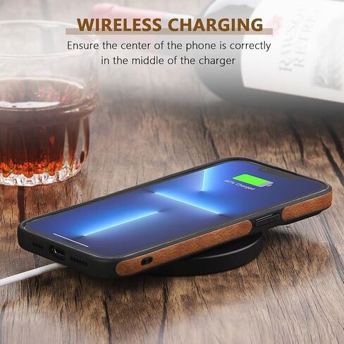 Design Compatible with iPhone 14 Case Luxury Leather Business Vintage Slim Non-Slip Soft Grip Shockproof Protective Cover (2022) 6.1 Inch (Brown) in Saudi Arabia