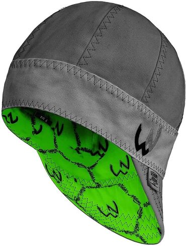 قبعة لحام مكونة من 8 ألواح من Welder Nation، مصنوعة من القطن بنسبة 100%، الجزء الخارجي من قماش البط، قبعات رجالية واقية ومتينة مع عدم وجود ذروة وحيد القرن للحام، وظائف شديدة التحمل - قبعة لحام ممتازة ومريحة - 10 أونصة، 7 3/8 in Kuwait