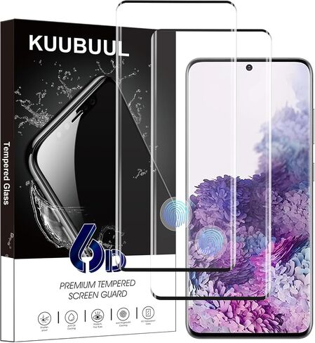 واقي شاشة من الزجاج المقوى لهاتف Samsung Galaxy S20، [عبوة من قطعتين] [بصمة أصابع يمكن التعرف عليها] [صلابة 9H] [خالية من الفقاعات] [مضاد للخدش] طبقة حماية للشاشة in Saudi Arabia