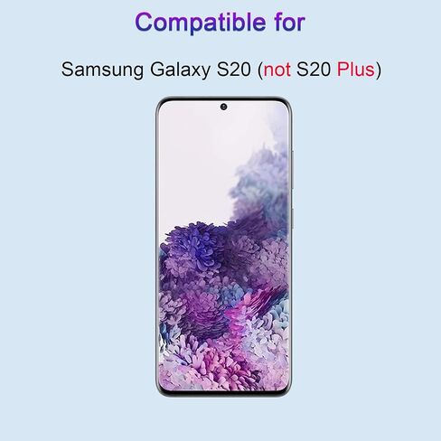 واقي شاشة من الزجاج المقوى لهاتف Samsung Galaxy S20، [عبوة من قطعتين] [بصمة أصابع يمكن التعرف عليها] [صلابة 9H] [خالية من الفقاعات] [مضاد للخدش] طبقة حماية للشاشة in Saudi Arabia