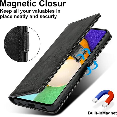 محفظة لهاتف Samsung Galaxy A42 5G - مع حامل بطاقة RFID Blocking - جلد PU فاخر - حبل معصم - للنساء والرجال - Galaxy A42 5G Flip Folio Credit Cover - وردي، ذهبي وردي in Saudi Arabia