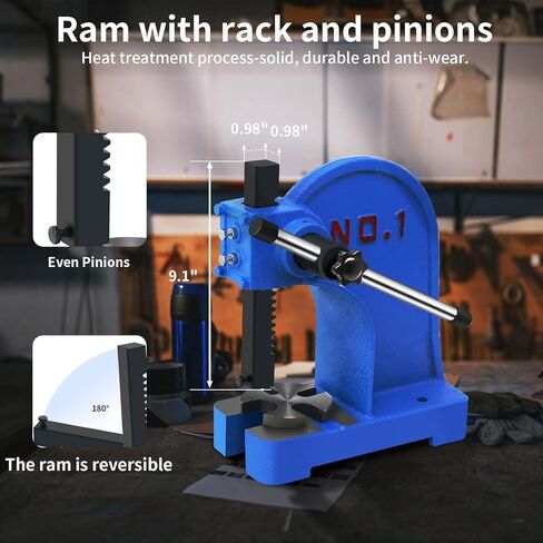 Arbor Press 1 Ton,Manual Desktop Punch Press Machine,4.33" Work Height,Manual Arbor Press Cast Iron Body, in Saudi Arabia