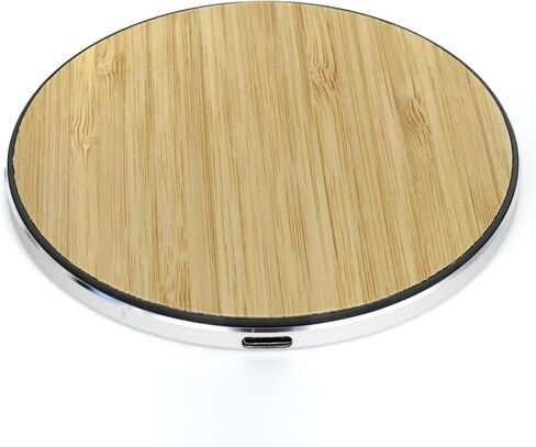 Wood Wireless Charger Pad, 15W Fast Charge, Qi Certified, Compatible with iPhone, Elegant Home or Office Decor (Redwood) in Saudi Arabia