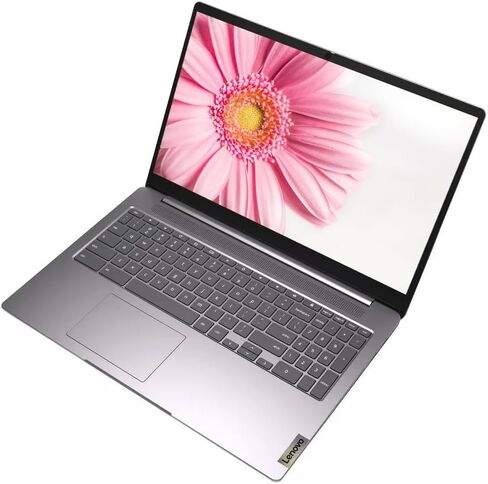 Lenovo Premium 15" FHD IPS Anti-Glare Touchscreen Chromebook, Intel 4-Core Processor Up to 3.29GHz, 4GB Memory, 128GB Storage, MSD Slot, HDMI, Webcam, Chrome OS, Dale Silver (Renewed) in Saudi Arabia