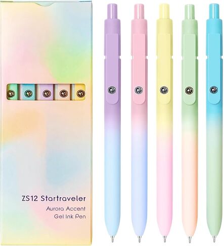 Black Gel Pens, College School Supplies, 0.5mm Black Ink Pens for Journaling, Cool Stuff Gifts for Dad Father Boyfriend, Birthday Gifts for Men, Him, Husband (6pcs Black Gray White) in Saudi Arabia