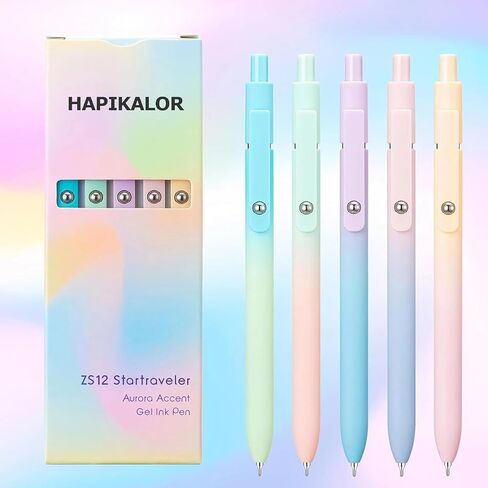 Black Gel Pens, College School Supplies, 0.5mm Black Ink Pens for Journaling, Cool Stuff Gifts for Dad Father Boyfriend, Birthday Gifts for Men, Him, Husband (6pcs Black Gray White) in Saudi Arabia