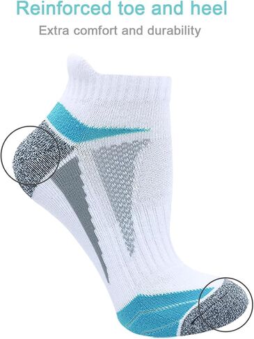 جوارب الجري الرياضية المبطنة للنساء من AKOENY (6 أزواج) in Kuwait