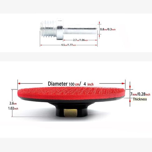 3 Inch Hook and Loop Backing Pads Orbital Sander Polisher Backer Pads with 5/8"-11 Drill Adapter 2-Pcs in Kuwait