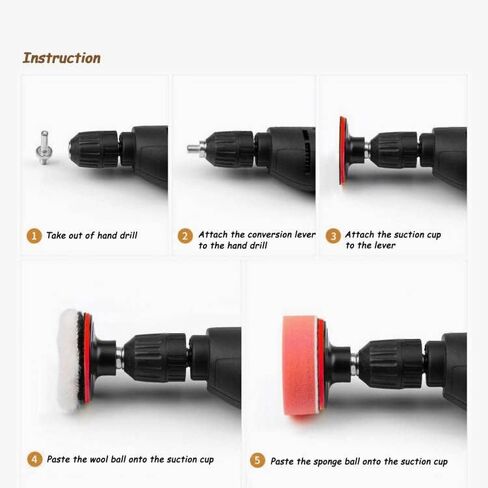 3 Inch Hook and Loop Backing Pads Orbital Sander Polisher Backer Pads with 5/8"-11 Drill Adapter 2-Pcs in Kuwait