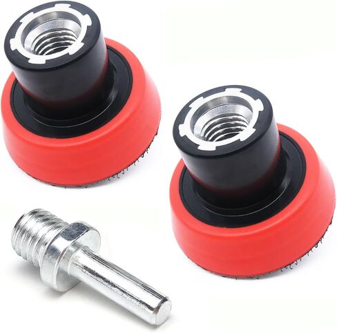 3 Inch Hook and Loop Backing Pads Orbital Sander Polisher Backer Pads with 5/8"-11 Drill Adapter 2-Pcs in Kuwait