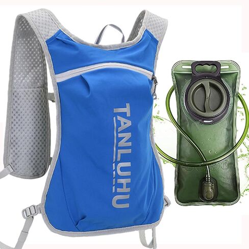 Lightweight Hydration Vest With 1.5L Water Bladder - Breathable Backpack for Running, Cycling, Hiking, Marathon - Men Women (0001 Purple) in Saudi Arabia