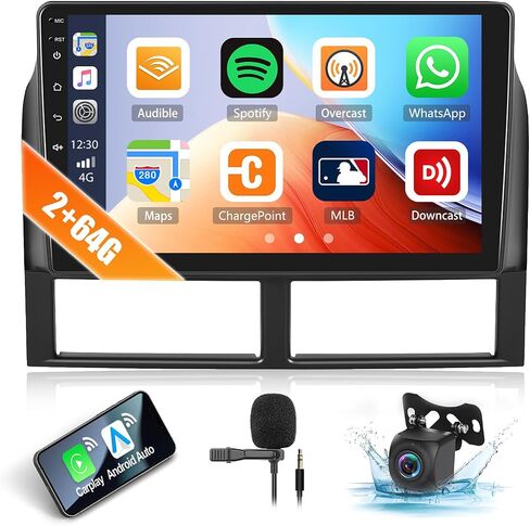 2G+64G Car Stereo Radio with Wireless CarPlay Android Auto for 1999-2004 Jeep Grand Cherokee 9" Android Touch Screen Bluetooth Car Radio with GPS Navigation HiFi FM Head Unit with Backup Camera in Saudi Arabia