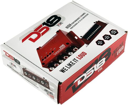 DS18 V5HL محول خط إخراج 5 قنوات، إشارة مكبر صوت عالية المستوى إلى محول RCA منخفض المستوى مع تقنية استشعار الصوت المدمجة؛ تنتج مخرجات تشغيل عن بعد للتحكم في معدات ما بعد البيع الخاصة بك in Kuwait