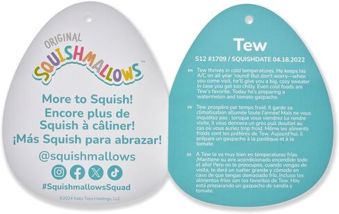 Squishmallow Original 12 بوصة Lenore Navy وTan Hermit Crab - قطيفة Jazwares الرسمية (متوسطة الحجم) in Saudi Arabia