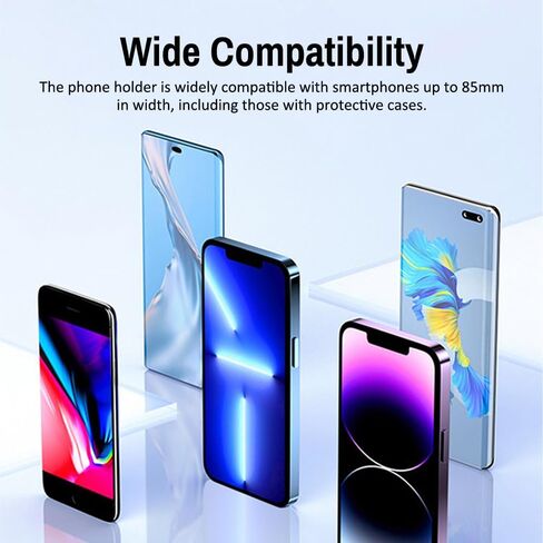 Shkalacar Phone Holders for Your Car, Air Vent Cell Phone Car Mount, 360 Degree Rotatable Clamping Navigation Phone Stand Fits up to 85mm Phone Width in Saudi Arabia