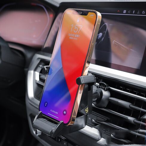 Shkalacar Phone Holders for Your Car, Air Vent Cell Phone Car Mount, 360 Degree Rotatable Clamping Navigation Phone Stand Fits up to 85mm Phone Width in Saudi Arabia