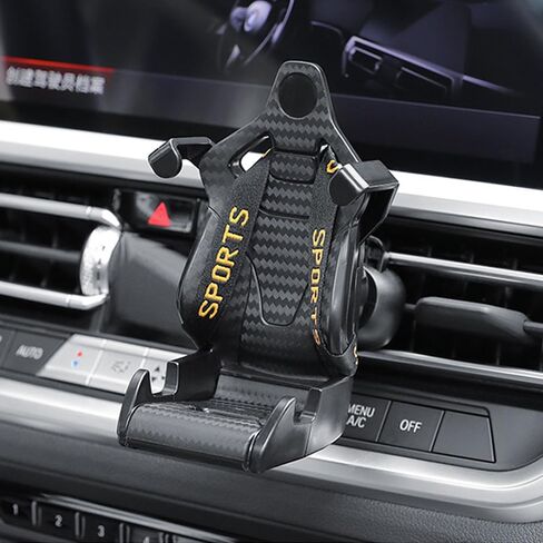 Shkalacar Phone Holders for Your Car, Air Vent Cell Phone Car Mount, 360 Degree Rotatable Clamping Navigation Phone Stand Fits up to 85mm Phone Width in Saudi Arabia