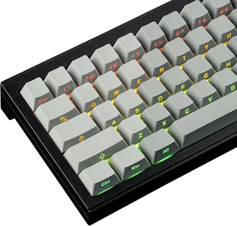 مجموعة أغطية مفاتيح Tsungup PBT مطبوعة جانبية - تألق من خلال أغطية مفاتيح مخصصة باللون الرمادي المتدرج، 121 مفتاحًا أغطية مفاتيح لوحة مفاتيح ذات شكل الكرز الرائع للوحات المفاتيح الميكانيكية Cherry MX in Kuwait