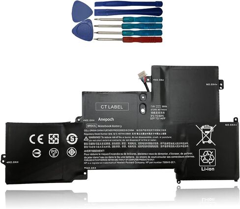 BR04XL استبدال بطارية الكمبيوتر المحمول HP EliteBook Folio 1020 1030 G1 CTO M0D62PA M4Z18PA G9P64AV L7Z19PA M5U02PA Series 760505-005 765605-005 HSTNN-DB6M HSTNN-I26C 7.6V 36Wh 4737mAh in Saudi Arabia