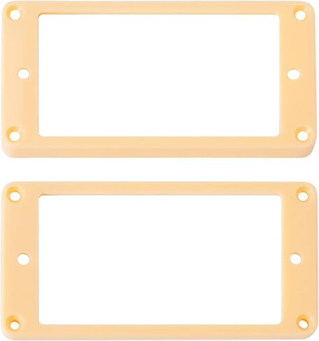 Banworks Humbucker Pickup Rings Pickup Frame Flat Bottom Slanted Neck and Bridge Pickup Mounting Ring Plastic Cover for Epiphone LP Electric Guitars Pack of 2 JT/SYQG-01 Cream in Saudi Arabia