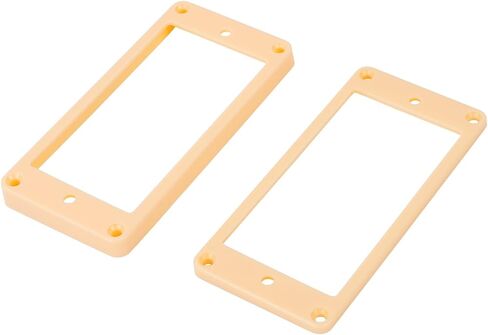 Banworks Humbucker Pickup Rings Pickup Frame Flat Bottom Slanted Neck and Bridge Pickup Mounting Ring Plastic Cover for Epiphone LP Electric Guitars Pack of 2 JT/SYQG-01 Cream in Saudi Arabia