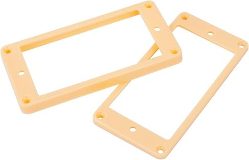 Banworks Humbucker Pickup Rings Pickup Frame Flat Bottom Slanted Neck and Bridge Pickup Mounting Ring Plastic Cover for Epiphone LP Electric Guitars Pack of 2 JT/SYQG-01 Cream in Saudi Arabia
