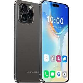 Echoamo A15 Pro Unlocked Phone 5G Cell Phone,6GB+256GB Smartphone Android 13.0,6.8" FHD Display,6800mAh Battery,Dual SIM (White)