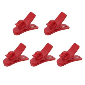 Mini Skater 5Pcs Small Earphone Wire Clip 1in 360 Degree Rotate Headphone Clip Earphone Cable Clothing Clip to Keep Earphone Microphone Cord in Place (Clear)