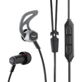 V-MODA Forza In-Ear Hybrid Sport Headphones with 3-Button Remote & Microphone - Apple Devices, White