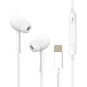 2 PCS Wired Earphones Headphones Wired Earbuds Fit, Earphones with Cord Compatible for iPod iPhone Pro/14/13/12/11/X Bluetooth Wired Earbuds, White in Kuwait