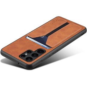 Kowauri Case for Samsung Galaxy S23 Ultra,PU Leather Wallet Case with Credit Card Slot Holder Ultra Slim Protector Case for Samsung Galaxy S23 Ultra (Gray)