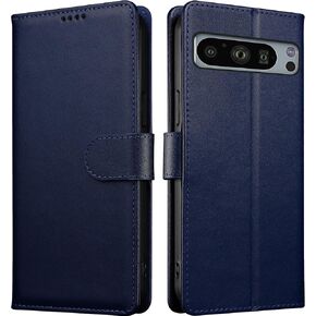 iWEOCO for Google Pixel 8 Pro Case Wallet Flip Genuine Leather with RFID Blocking Cash Credit Card Slots Protection Strong Magnetic Clasp Closure Kickstand Pixel 8 Pro Wallet Case (Emerald Green)
