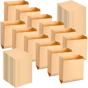 Waxed Kraft Feminine Hygiene Liner Bag, Business Restroom Bathroom Personal Dispensers 7.5 x 10" Waste Receptacle Paper Liners, Sanitary Napkin Disposal Bags, Kraft Bag (100 Pcs)