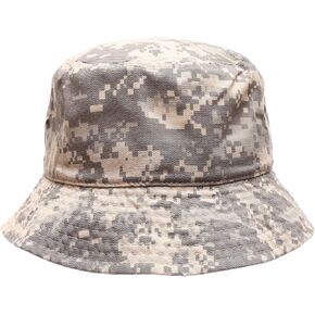 MIRMARU Summer 100% Cotton Stone Washed Packable Outdoor Activities Fishing Bucket Hat.