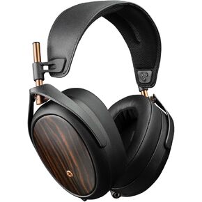 MEZE AUDIO | LIRIC 2nd Generation | Wired Over-Ear Closed-Back Planar Magnetic Headphones for Audiophiles | Macassar Ebony Wood Earcups | Detachable Magnetic Earpads | Premium Braided Cable Included