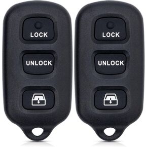 2 Pack Key Fob Replacement Compatible with Toyota 4Runner 1999 2000 2001 2002 2003 2004 2005 2006 2007 2008 2009 / Sequoia 2001-2007 with FCC ID: HYQ12BBX
