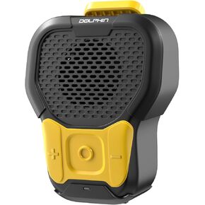 Dolphin CLP-10 Waterproof Bluetooth Speaker with Magnetic Clip & Hands-Free Calling - Rugged Portable Speaker for Construction, Cycling, and Outdoor Sports (Blue)