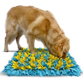 Pet Snuffle Mat for Dogs, Enrichment Interactive Dog Toys for Boredom, Feeding Mat for Slow Eating and Smell Training, Stimulating Feeder Mat for Puppies and Dogs, All Breeds and Sizes, 24 x 20 inch