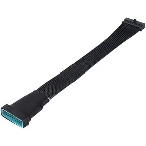 USB 3.0 Header Extension Cable, USB 3.0 Internal 19/20 Pin Header Extender | USB 3 Motherboard Adapter | 5.9 inch