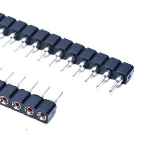 2.54mm/0.1" Round Male Pin Header 40Pin L10mm Short Profile Straight Single Row Gold Plated Breakaway PCB Connector for LED Strip, Arduino Raspberry pi Machine Breadboard (40Pin 10pcs)