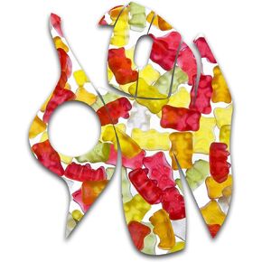 MightySkins Skin for Logitech M570 Wireless Trackball Mouse - Gummy Bears | Protective, Durable, and Unique Vinyl Decal wrap Cover | Easy to Apply, Remove, and Change Styles | Made in The USA