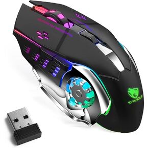 UrbanX Bluetooth Mouse, Rechargeable Wireless Mouse Multi-Device (Tri-Mode:BT 5.0/4.0+2.4Ghz) with 3 DPI Options, Ergonomic Optical Portable Silent Mouse for Honor X30 Purple Black