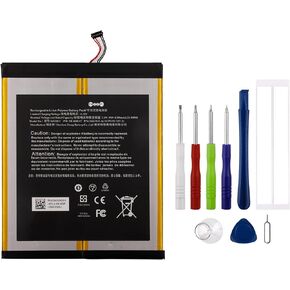 New Rechargeable Battery 58-000187 Compatible with HD10 7th Gen Tablet SL056ZE 26S1015-A (11CP3/55/127-2), 2955C7 with Tools