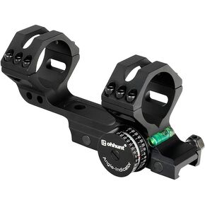 WINFREE 30mm 35mm Integral Hunting Scope Mount Rings Picatinny Rail High Profile with Angle Cosine Indicator Kit Bubble Level