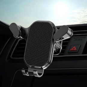 Miytsya 1 Pack Phone Holder for Car, Air Vent Adjustable Car Phone Mount, Firmly Grip & No Slip Cell Phone Navigation Bracket, for iPhone 13 14 Plus Pro Max ＆ All Phones (Black)