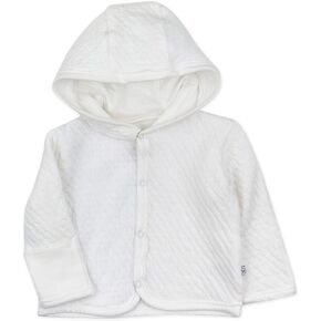 HonestBaby Front Hooded Jackets, Side-snap Top, Hoodies in Cozy 100% Organic Cotton Infant Baby Boys, Girls, Unisex, Strawberry Cream in Saudi Arabia
