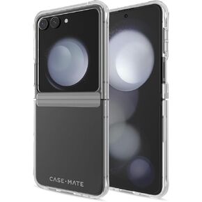 Case-Mate Samsung Galaxy Z Flip 5 Case - 6.7" Clear - 12ft Drop Protection & Wireless Charging - Tough Series Cover for Samsung Galaxy Z Flip 5 with Anti Yellowing and Anti Scratch Tech, Shockproof