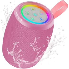 Bluetooth Speaker, Powerful Stereo Sound Portable Wireless Speaker with FM Radio,IPX5 Waterproof, USB C Rechargeable, Dual Pairing, for Outdoor Camping Hiking Party Beach Cool Electronics Gadgets Gift