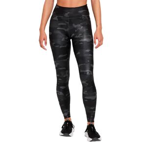 Nike Dri-FIT One Women's Mid-Rise Camo Leggings (as1, Alpha, xx_l, Regular, Regular, Dark Smoke Grey/White)